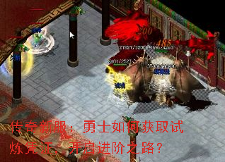 传奇新服:勇士如何获取试炼凭证,开启进阶之路? 传奇新服:勇士如何获取试炼凭证,开启进阶之路?