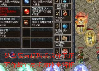 是否应与祖玛精锐守卫正面作战?高手攻略全解析 是否应与祖玛精锐守卫正面作战?高手攻略全解析