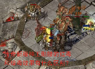 传奇新服神王骷髅的红毒和绿毒效果有什么区别? 传奇新服神王骷髅的红毒和绿毒效果有什么区别?