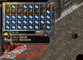 敏捷属性在传奇游戏中真的重要吗? 敏捷属性在传奇游戏中真的重要吗?
