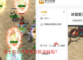 道士职业存在哪些致命缺陷? 道士职业存在哪些致命缺陷?