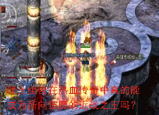战士组合在热血传奇中真的能成为所向披靡的近战之王吗? 战士组合在热血传奇中真的能成为所向披靡的近战之王吗?