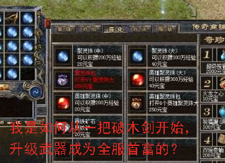我是如何从一把破木剑开始,升级武器成为全服首富的? 我是如何从一把破木剑开始,升级武器成为全服首富的?
