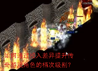 如何通过投入差异提升传奇游戏角色的档次级别? 如何通过投入差异提升传奇游戏角色的档次级别?