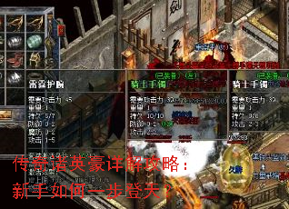 传奇诸英豪详解攻略:新手如何一步登天? 传奇诸英豪详解攻略:新手如何一步登天?