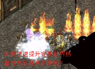 如何快速提升完美世界热血传奇私服角色等级? 如何快速提升完美世界热血传奇私服角色等级?